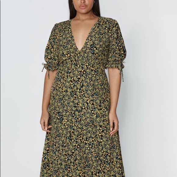 Faithful The Brand Mejia midi dress in floral. Size XS. iuu.org.tr